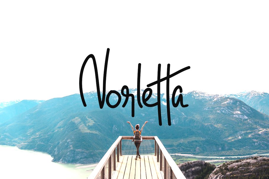 Norletta Font preview